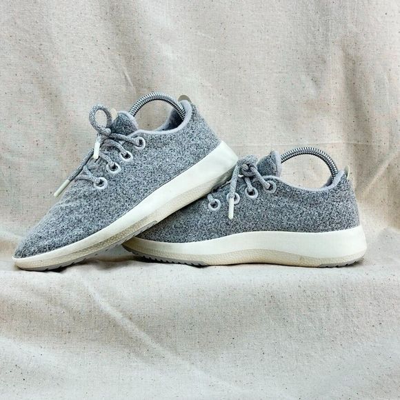 Allbirds Wool Runners Dapple Light Grey Cream Sole Women 8 Sneakers WRM Casual - Picture 5 of 13
